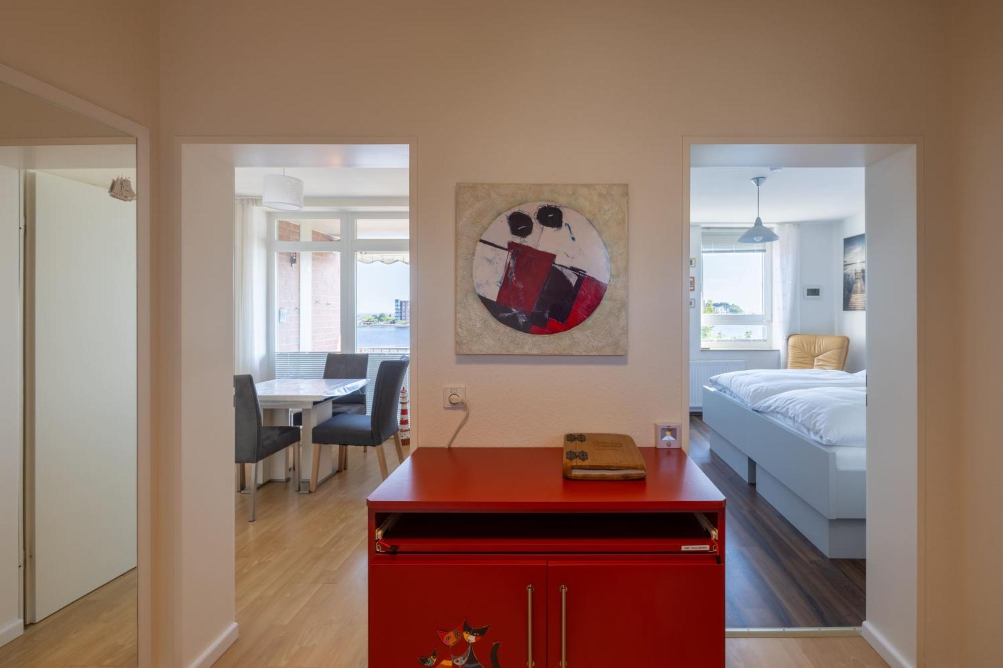 Gemuetliche Ferienwohnung Mit Meerblick Direkt Am Hafen ヴィルヘルムスハーフェン エクステリア 写真